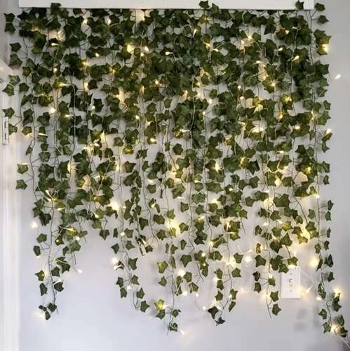 Lierre artificiel avec éclairage LED