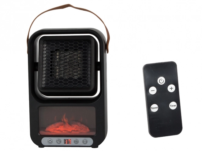 Electric Heater with Thermostat and Fireplace Display