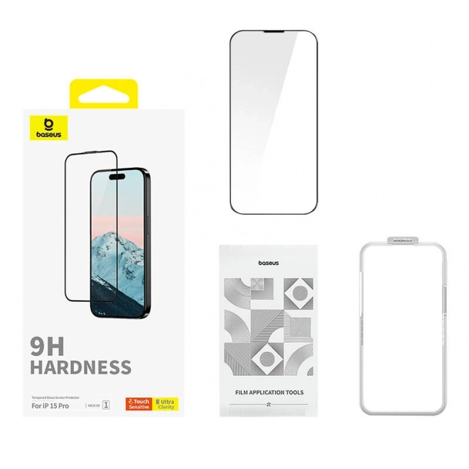 Gehard glas Baseus 0,3 mm voor iPhone 15 Pro