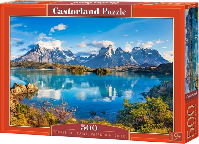 Puzzel 500 stukjes Bergen Torres del Paine Patagonië Chili