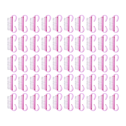 Set van 50 roze nagelborstels Soulima
