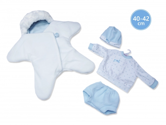 Llorens M740-37 outfit voor de pop baby NEW BORN maat 40-42 cm