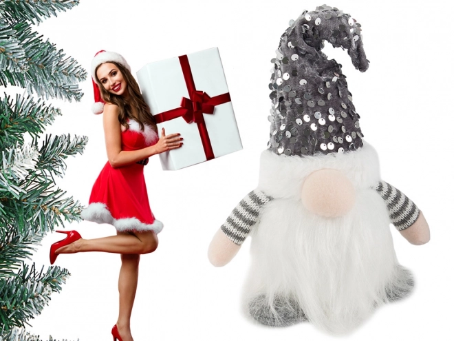 Kerstkabouter met LED-buik