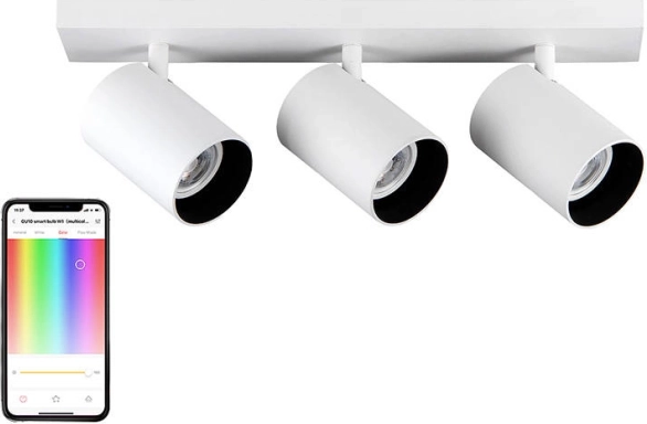 plafondspot Yeelight SE met 3 lampen, wit