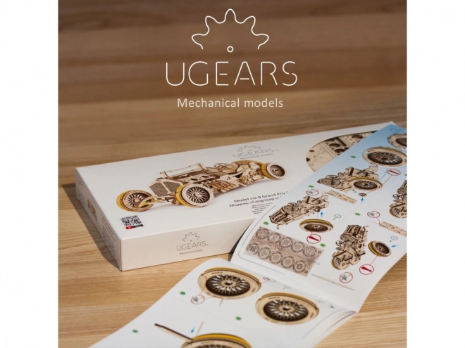 Ugears 3D-puzzel - U9 Grand Prix auto 348 onderdelen