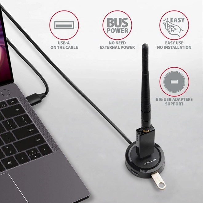 USB hub 4 poorten USB 3.2 Gen 1 rond