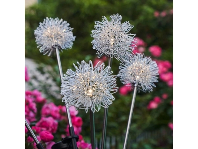 Solarlampe Pusteblume XXL Drahtoptik