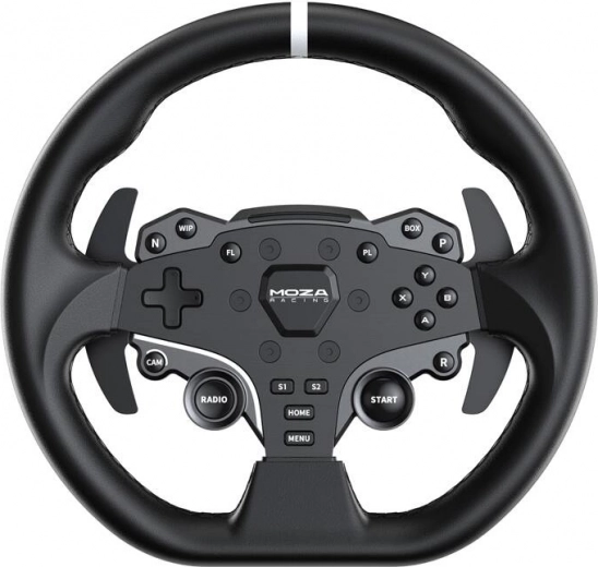 ES stuurwiel – ergonomie, leren rand en slimme telemetrie