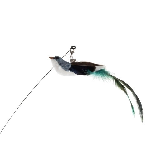 Kattenspeeltje met zuignap en vogeltje
