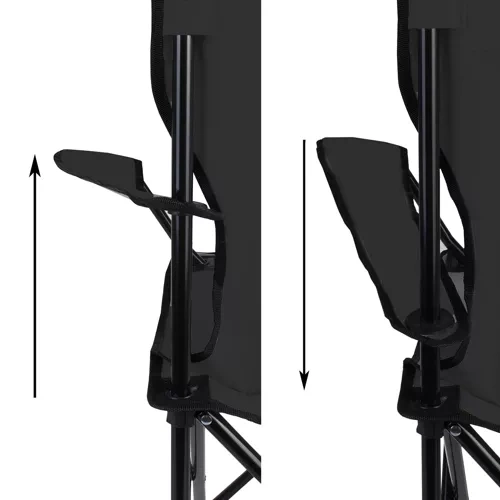 Foldable fishing chair black