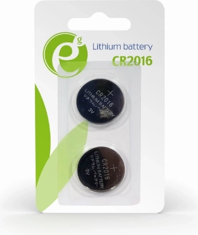 Knoopcelbatterij CR2016 – 2 stuks