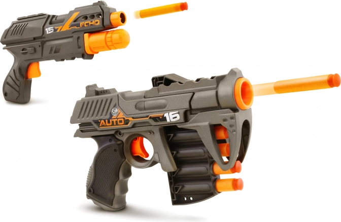 Schaumdart-Pistolen Blackfire Auto Scout und Echo-1, 21 cm, Set 2 Stück