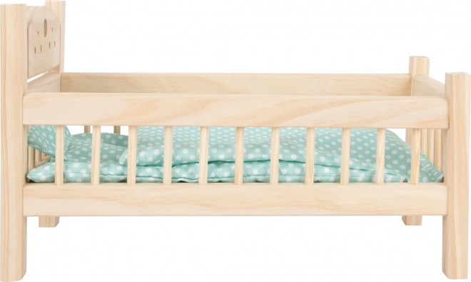 Small Foot Houten speelgoed bedje voor poppen natuurlijk