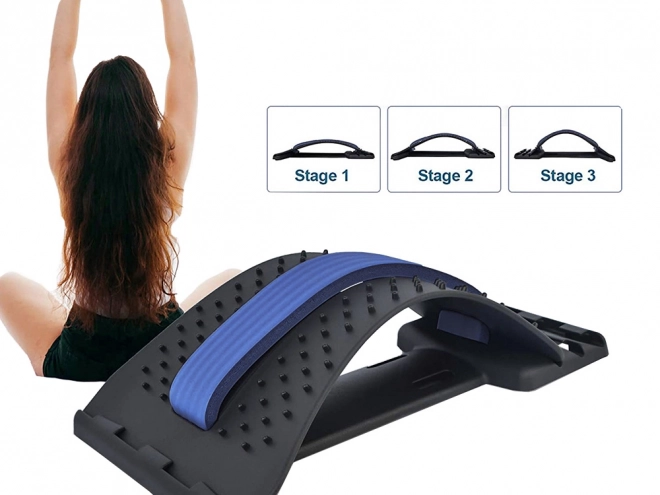 étire-dos avec support massant pour le soulagement de la douleur et une bonne posture