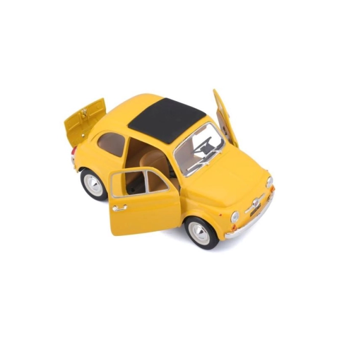 Bburago model cars Fiat 500 F 1965 yellow 1:24