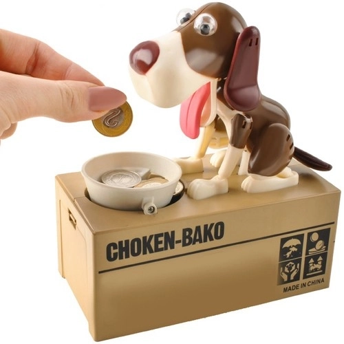 Honden spaarpot lichtbruin