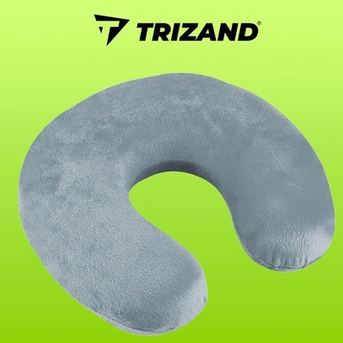 Gray travel pillow