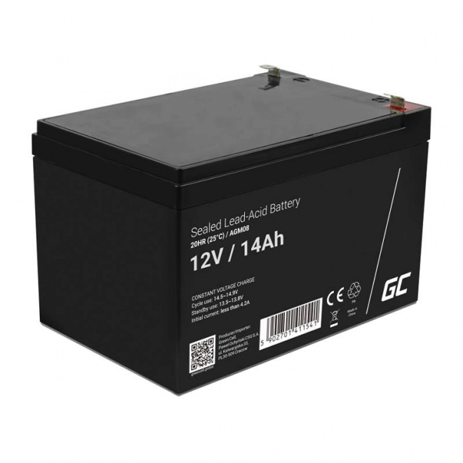 Wartungsfreie AGM-Batterie 12V 14Ah für USV Alarm