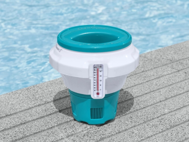 Schwimmdosierer für Poolchemie mit Thermometer von Bestway