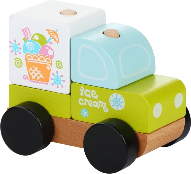 IJswagen - houten puzzel voor kinderen