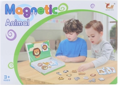 Jeu de construction magnétique animaux – 34 pièces et 8 cartes