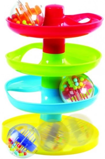 Toboggan en spirale pour billes