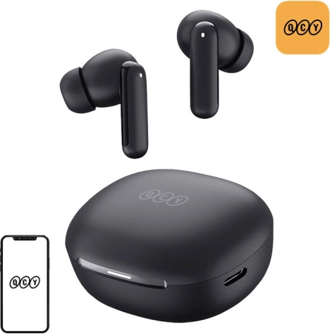Écouteurs sans fil TWS QCY MeloBuds HT16 avec ANC (noir)
