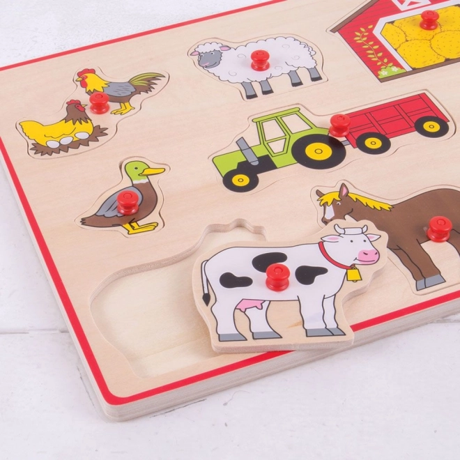 Invoegpuzzel Boerderij Bigjigs Toys