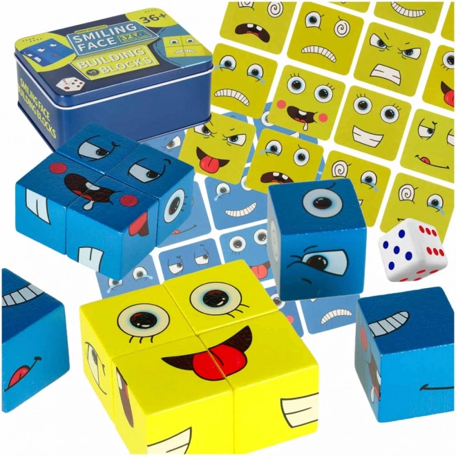 Educational Emotions Game – Wooden Blocks