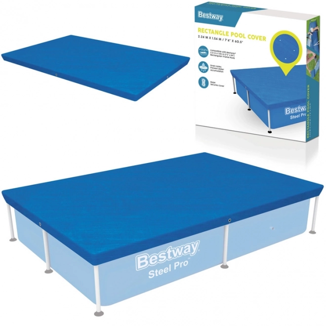 Poolabdeckung für rechteckige Pools Bestway 224x154 cm