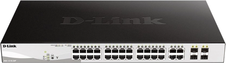 D-Link DGS-1210-24P 24GE PoE 4SFP Schalter