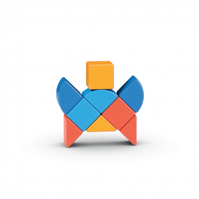 Magnetische blokken Geomag Magicube Vormen - Dieren 9 stuks