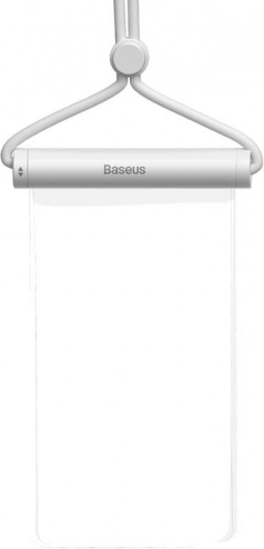 Waterdichte telefoonhoes BASEUS AquaGlide met cilindrisch schuifslot – wit