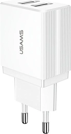 Chargeur secteur USB 2 ports Blanc