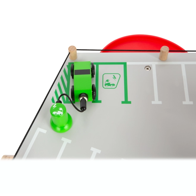 Two cars and smart details for learning about traffic