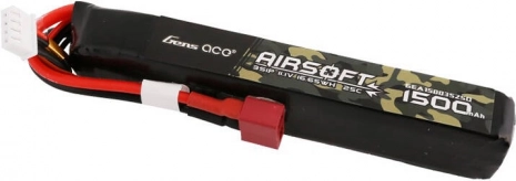 Airsoft-Batterie Gens Ace 1500 mAh 11,1V LiPo mit T-Stecker