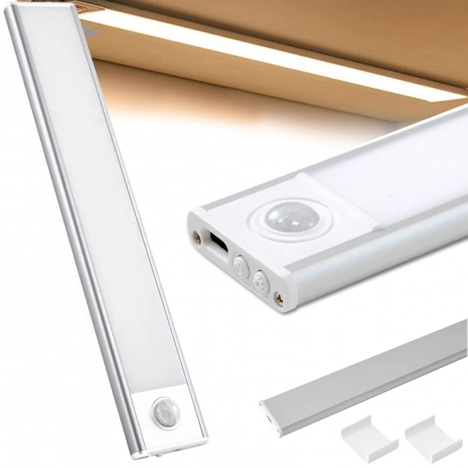 LED-Unterbauleuchte mit USB-Anschluss und Bewegungsmelder