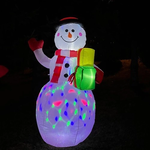Leuchtender LED-Schneemann - Multicolor