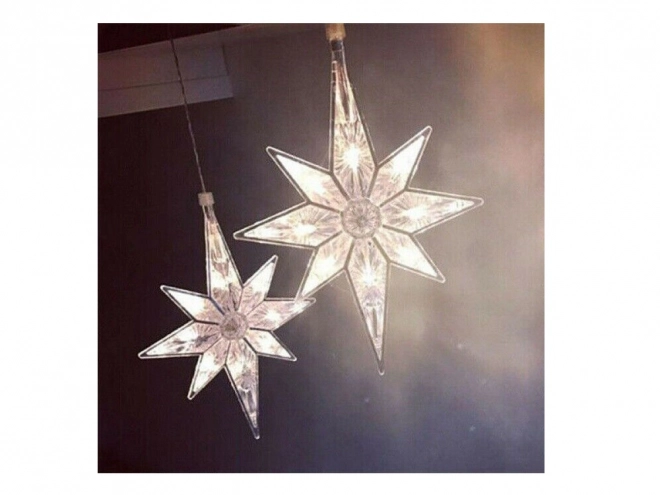 Kerstverlichting gordijn met sterren op USB