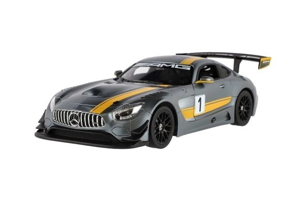 Auto RC Mercedes AMG GT3 kunststof 35cm 2,4GHz op afstandsbed. op batterijen in doos 44x18x23cm