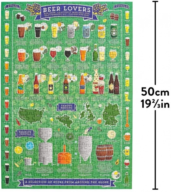 Ridley's Games Puzzel voor bierliefhebbers, 500 stukken