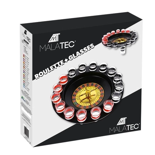 Party-Roulette-Spielset mit 16 Gläsern