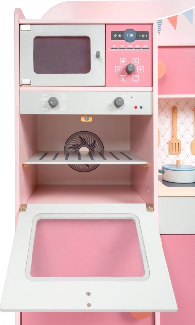 Houten keuken Gourmet roze