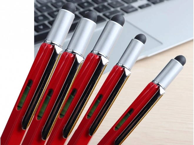 Multifunctional Pen Screwdriver Multitool 6-in-1 with Level and Clip