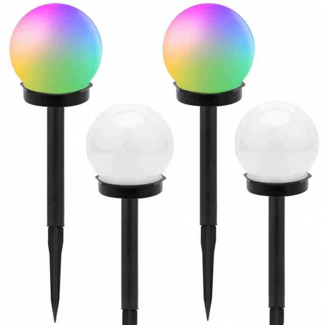 Solar Gartenlampe RGB Kugelleuchte 10 cm