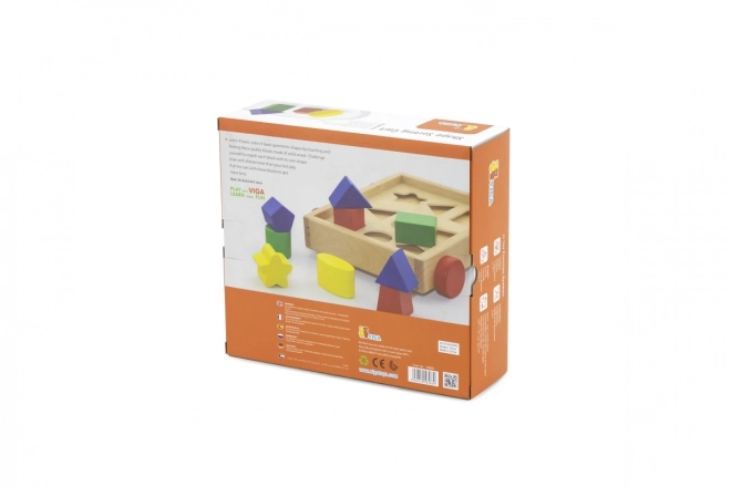 Houten Inlegpuzzel - Karretje