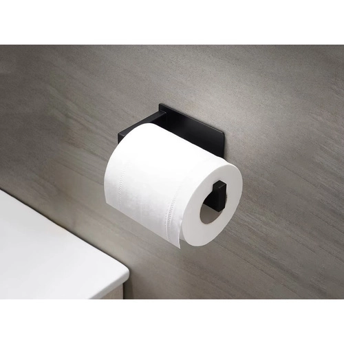 zwarte loft toiletpapierhouder voor aan de muur