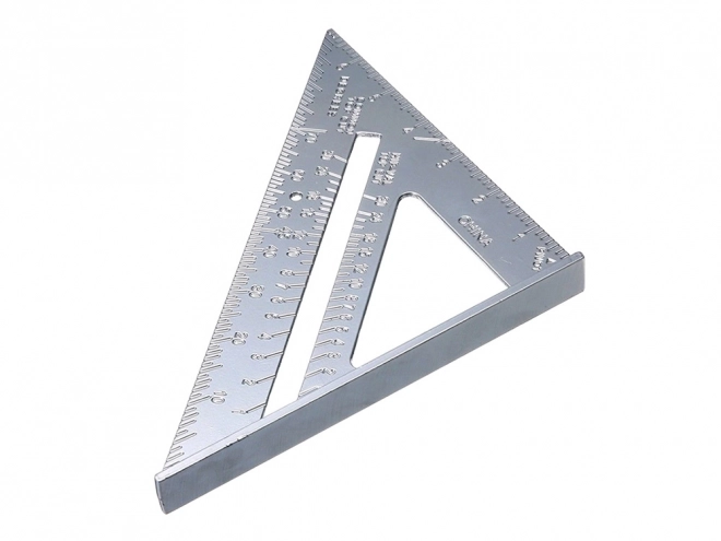 Aluminium hoekstuk met gegraveerde markeringen 180 mm