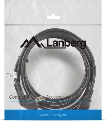 LANBERG Power Cable CEE 7/7 – IEC 320 C13, 3 m, Black, VDE