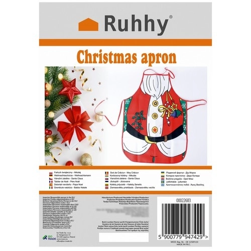 Weihnachtsschürze Nikolaus Design